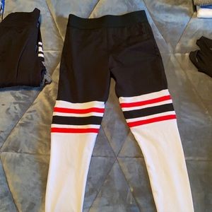 Bombshell high waist black white red. Worn twice.